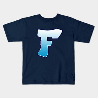 F - Blue Kids T-Shirt